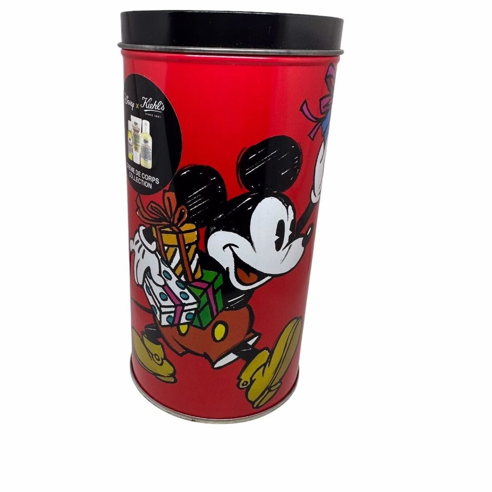 Disney Mickey Mouse Holiday Tin Container 7in Kiels Gifts Metal Storage Limited
